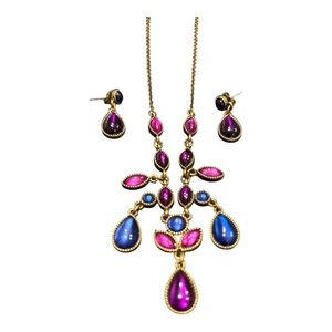 SAQ for Avon Vintage Set – Bold Jewel-Toned Cabochon Jewelry JB7